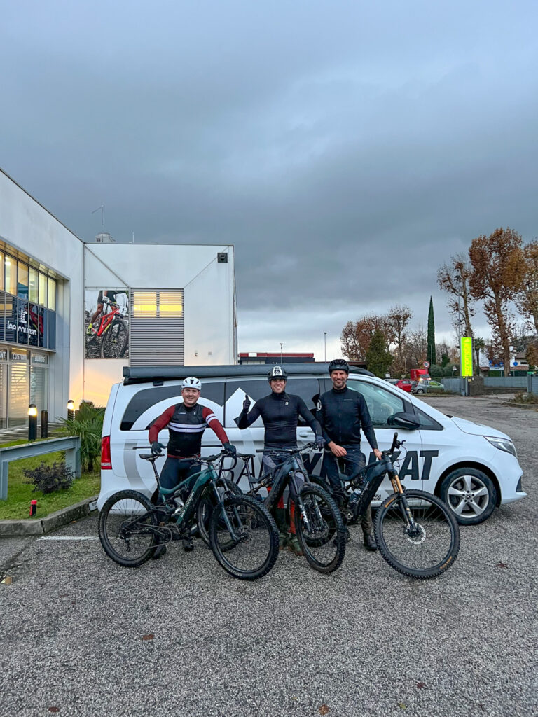 Marco, Alessandro & Fred auf Testfahrt