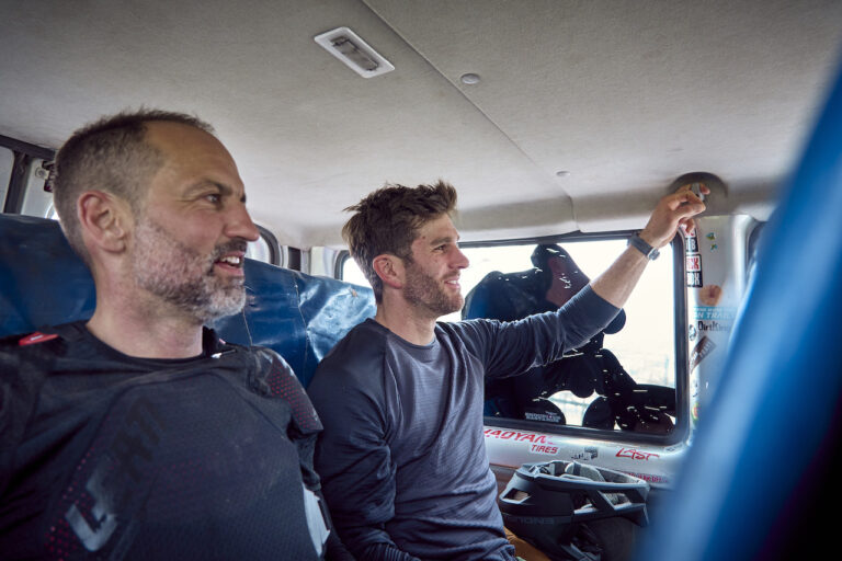 Clemens und Michi auf dem Weg zum Trailhead