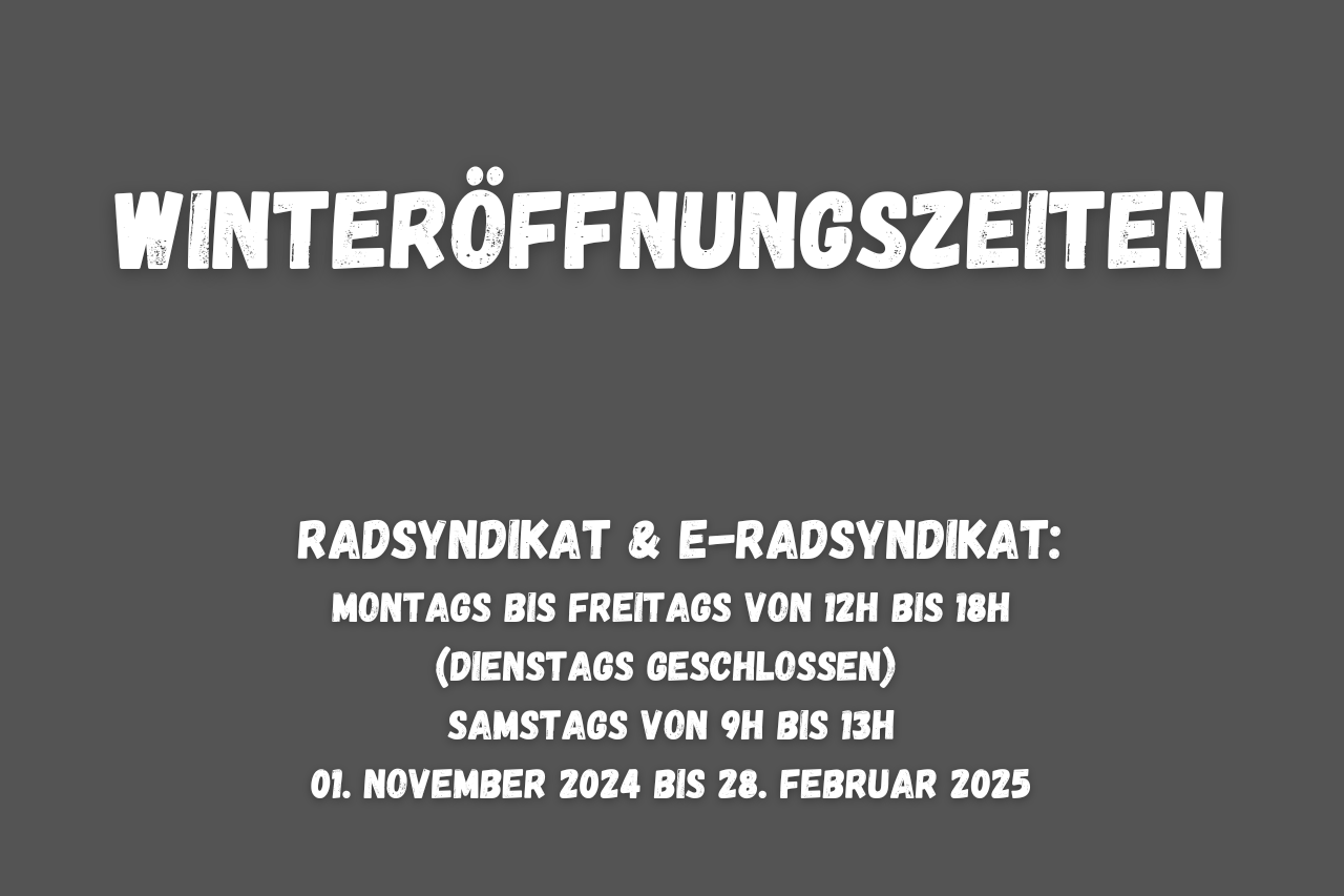 Winteröffnungszeiten 2024/25