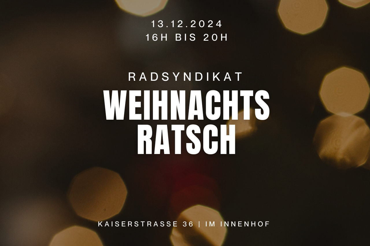 Weihnachtsratsch im RADsyndikat 2024